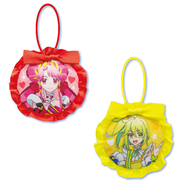 ゴムひも付きロゼット風チャーム ジール/ミーティア