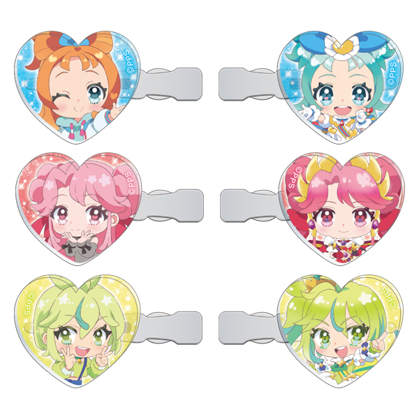アクリルヘアクリップセット